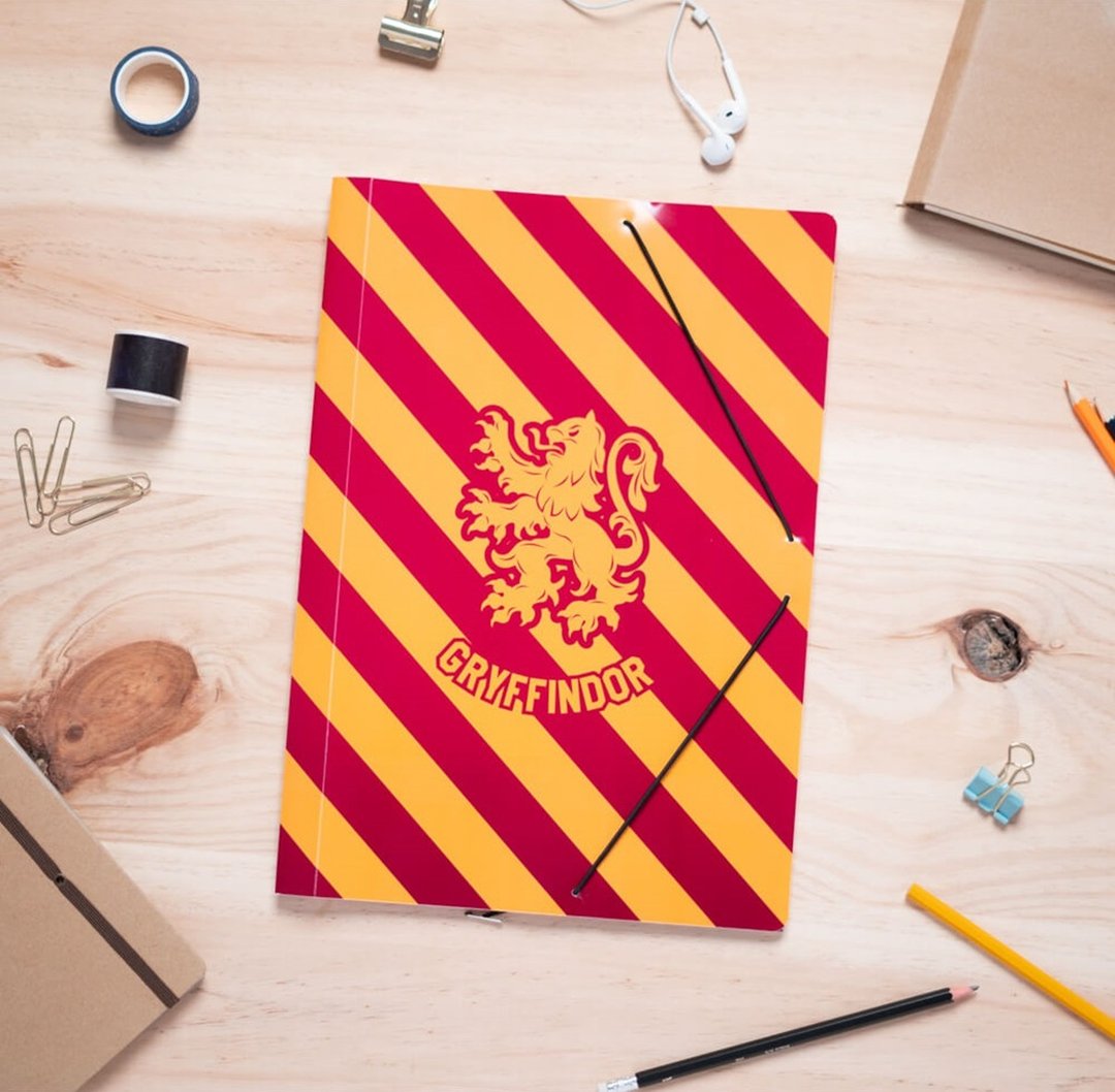 【利波特】葛莱芬多(Gryffindor) 进口A4文件夹 / Harry Potter - 文件夹/资料夹 - 聚酯纤维 红色