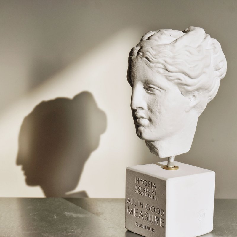 古希腊 健康女神 (小-白色) Hygeia - 手工陶制雕像摆饰 - 摆饰 - 其他材质 白色