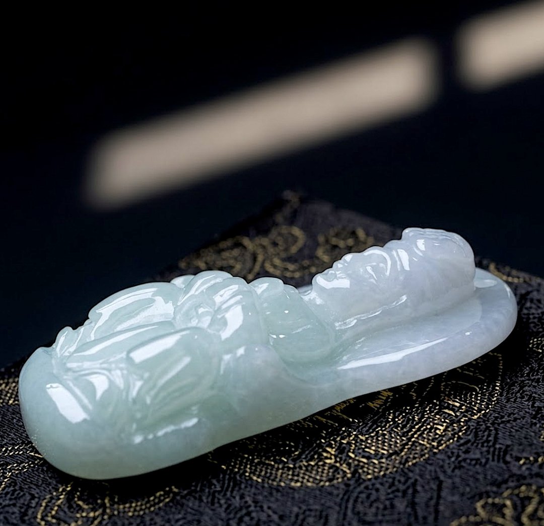 翡翠妈祖 | 天然缅甸A货翡翠 | 送礼 - 吊饰 - 玉石 