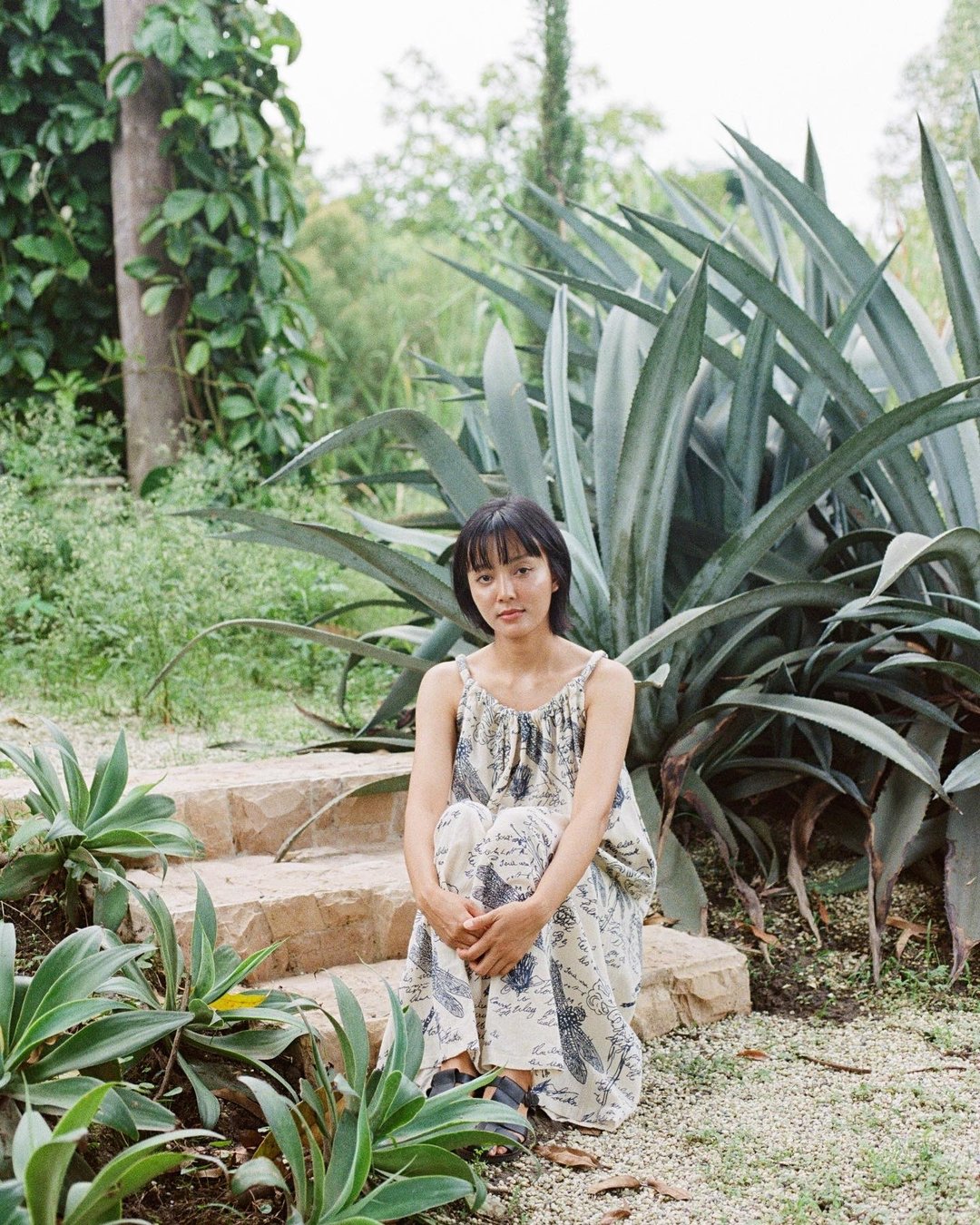 Mulmul dragonfly tent dress - 洋装/连衣裙 - 棉 蓝色