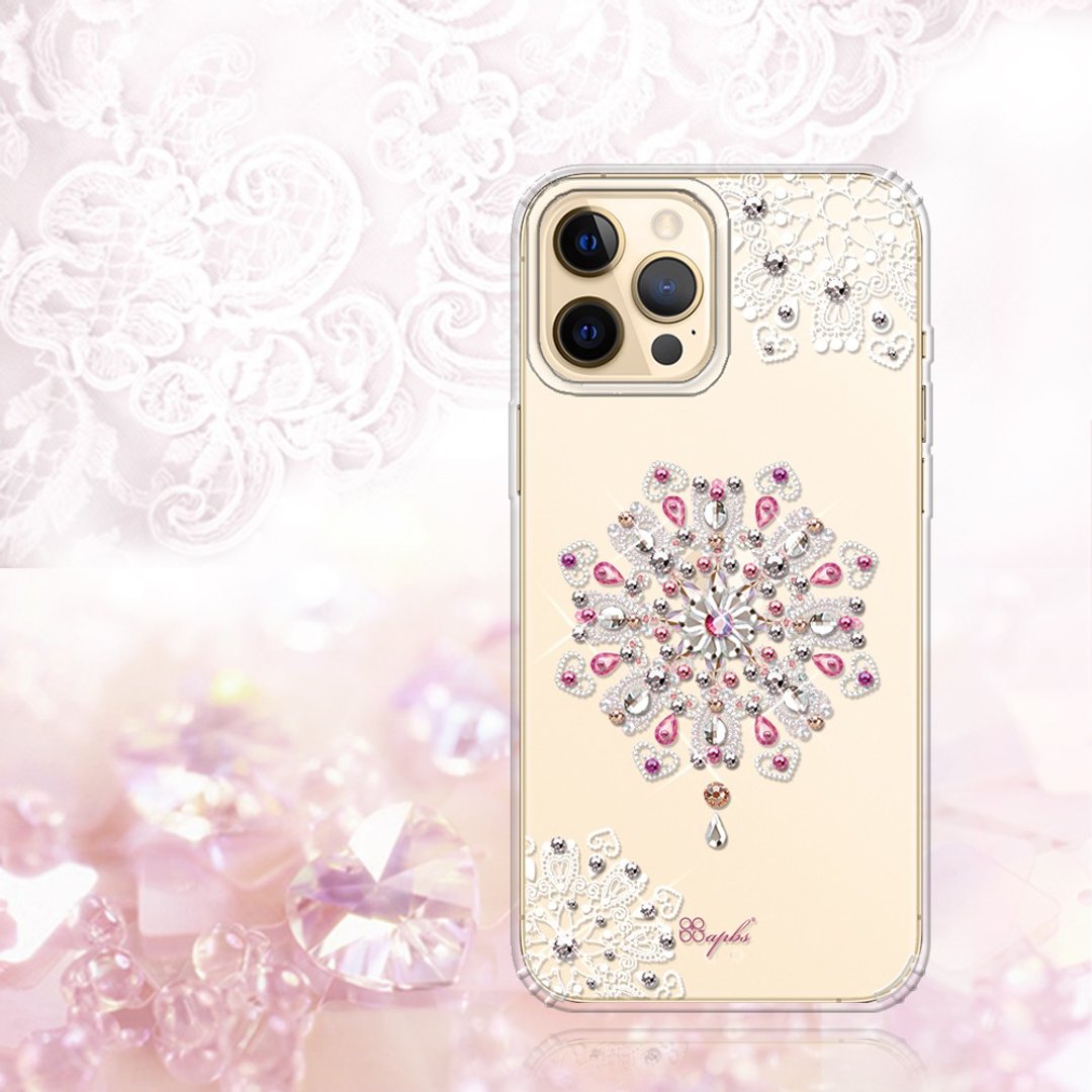 iPhone 12全系列 水晶彩钻防震双料手机壳-映雪恋 - 手机壳/手机套 - 其他材质 多色