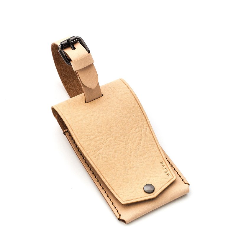 WILD 行李吊牌 真皮 I 意大利植鞣革 旅行 - 行李吊牌 - 真皮 咖啡色