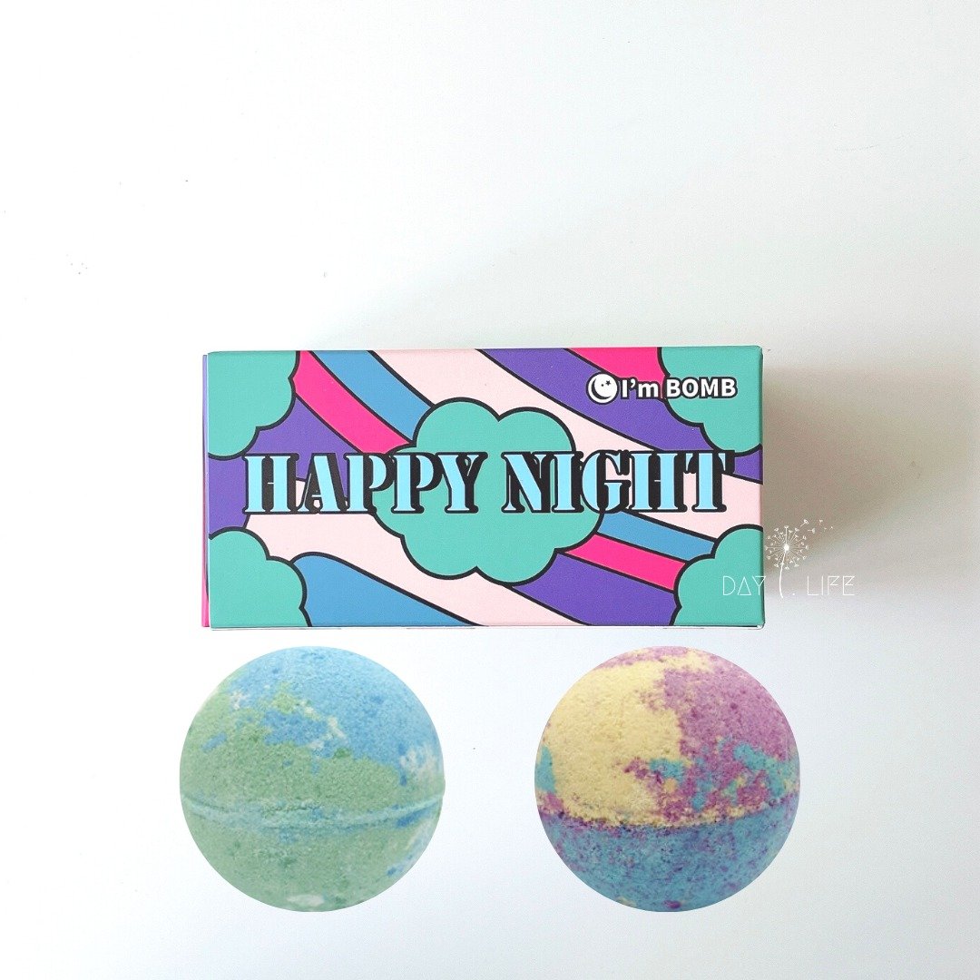 韩国 I'm BOMB璀璨天使汽泡沐浴球 Happy night(2入组) - 卫浴用品 - 其他材质 多色
