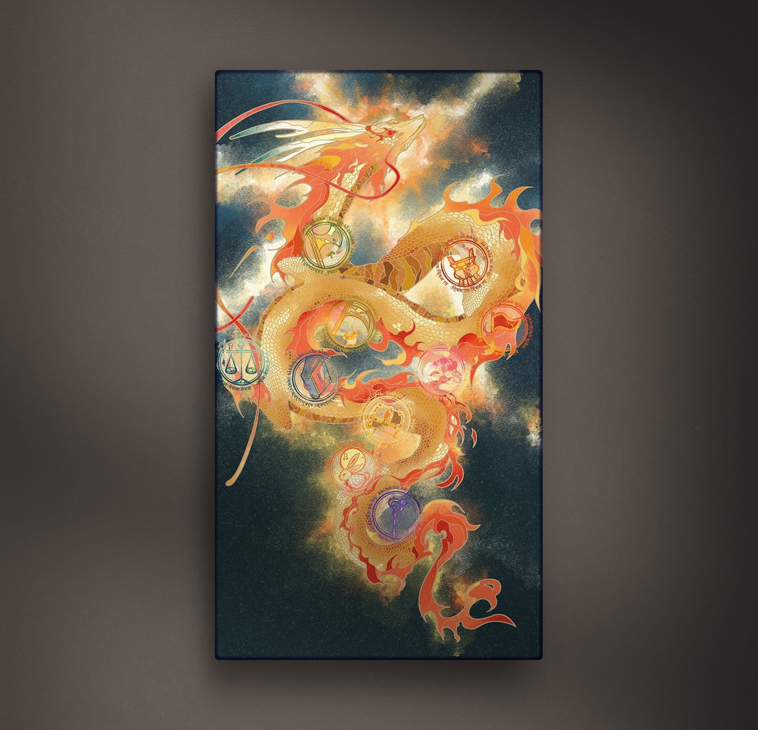 【装饰画】第五维度存在 (龙族)-太阳的龙神 朗恩 (胶面画布) - 海报/装饰画/版画 - 其他材质 
