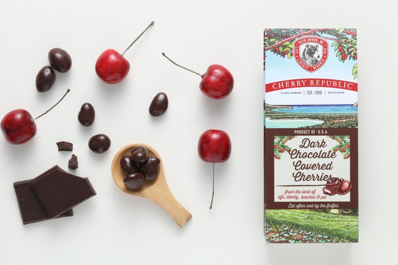 樱桃共和国-顶级50%樱桃巧克力 - 巧克力 - 新鲜食材 咖啡色