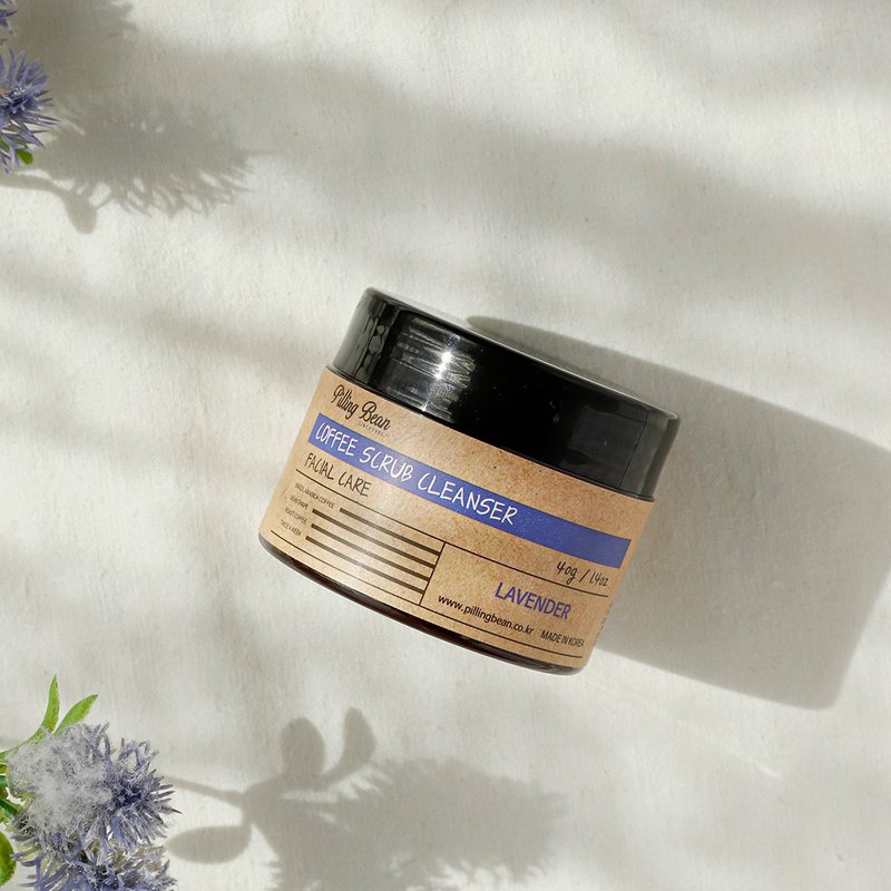 PILLING BEAN 咖啡豆豆脸部磨砂40g - 薰衣草(青春透白) - 脸部清洁/卸妆用品 - 植物．花 咖啡色