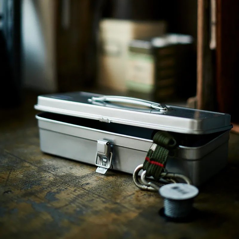 日本TOYO方型提把式钢制单层收纳工具箱T-320 (8色) - 置物架/篮子 - 其他金属 多色