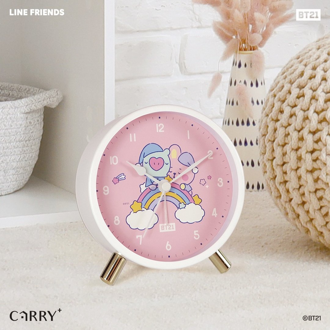 BT21梦幻彩虹金属闹钟 (A Dream of Baby - 时钟/闹钟 - 其他金属 粉红色