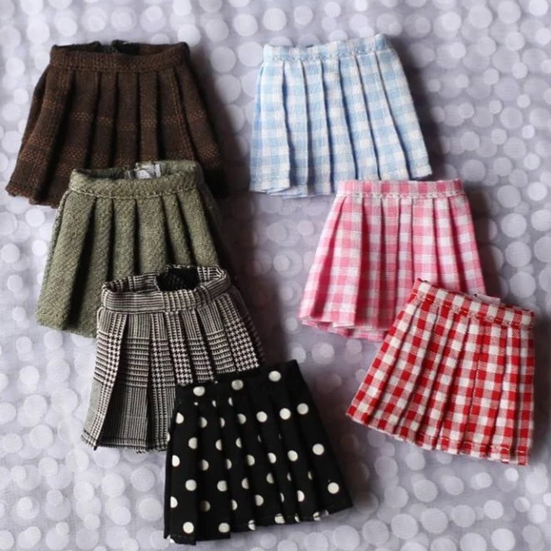 Pleated Skirt / Doll clothes for Neo Blythe , Pullip ,Licca dolls. - 其他 - 棉 