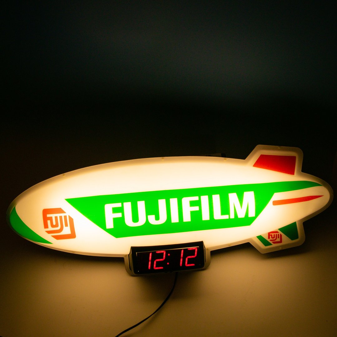 桑惠商号 1998美国 Fujifilm富士飞船灯钟 压克力灯箱 A017 - 其他家具 - 塑料 绿色