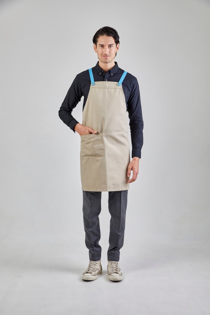 Motion Light 围裙（卡其色，卡其）日式 - 围裙 - 棉．麻 卡其色