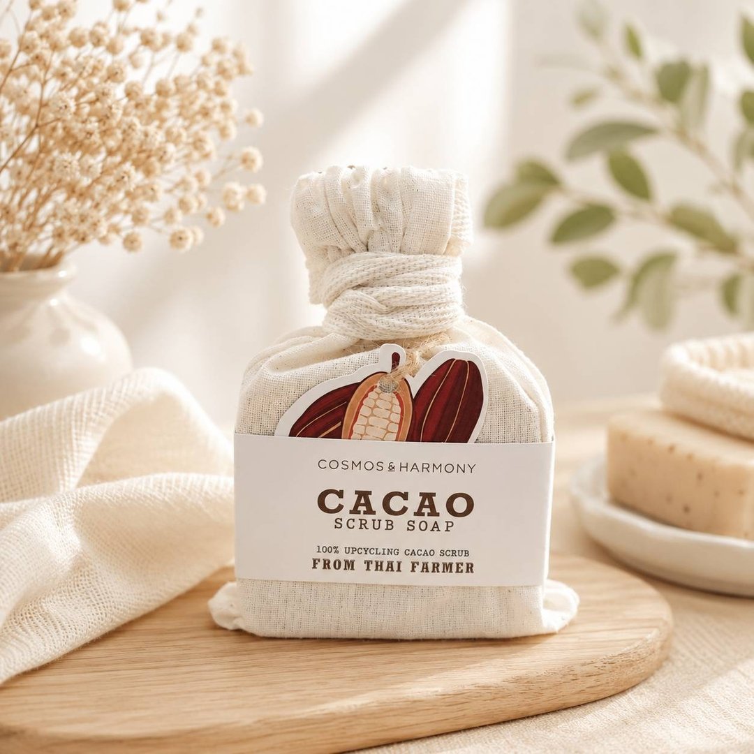 COSMOS & HARMONY  cacao scrub soap - 肥皂/手工皂 - 其他材质 