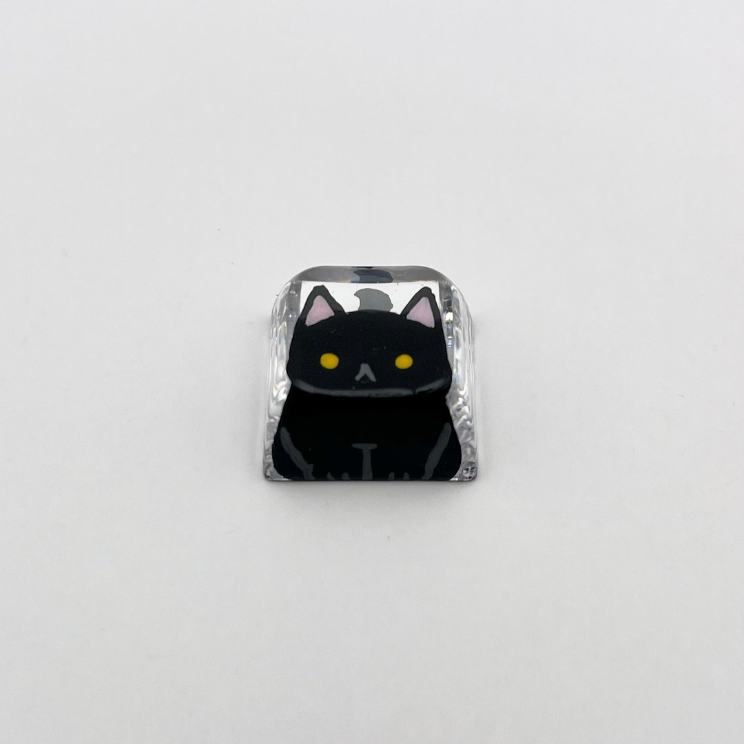 XDA键帽黑猫黄眼（晶莹剔透） - 电脑配件 - 塑料 透明