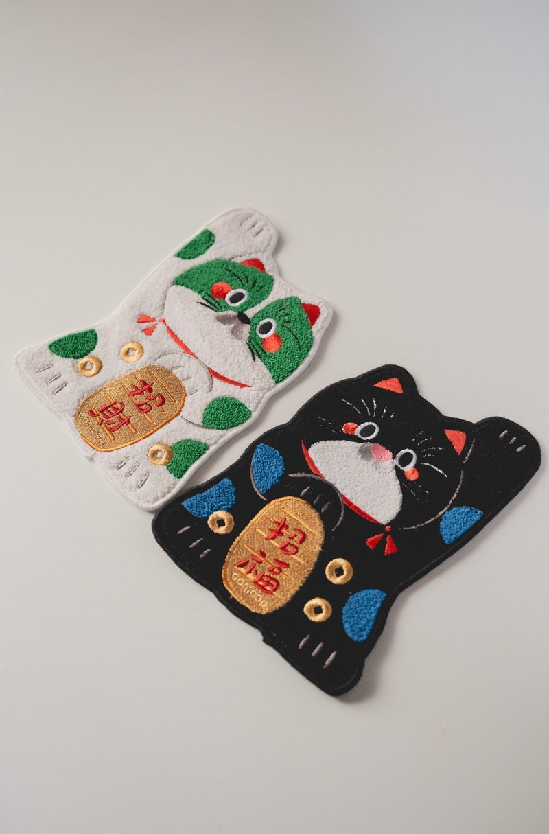 福财来坐-门边祝福 - 摆饰 - 绣线 多色