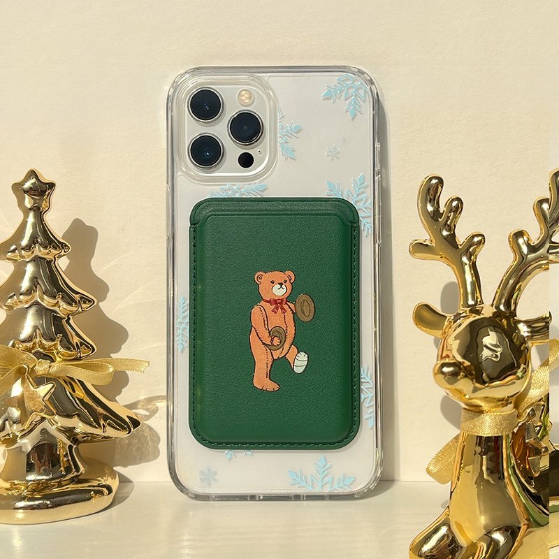 【冬季套餐】行进泰迪MagSafe卡袋 - 手机配件 - 橡胶 