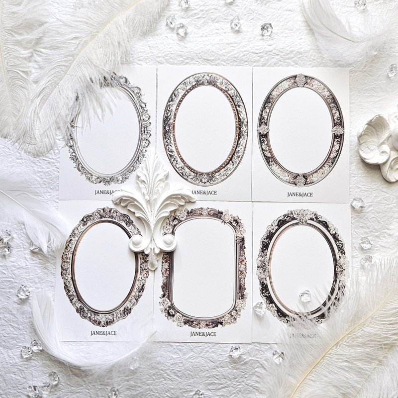 复古钢印纸 - 贴纸 - 纸 