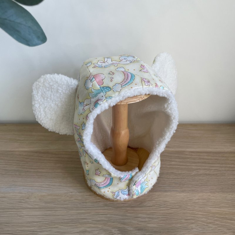 【现货】・儿童帽子・熊帽・游乐园款 - 婴儿帽/发带 - 棉．麻 黄色