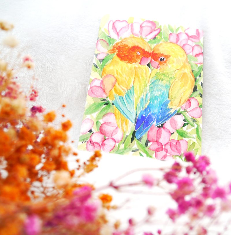 手绘创作明信片-闪闪爱情 - 卡片/明信片 - 纸 多色