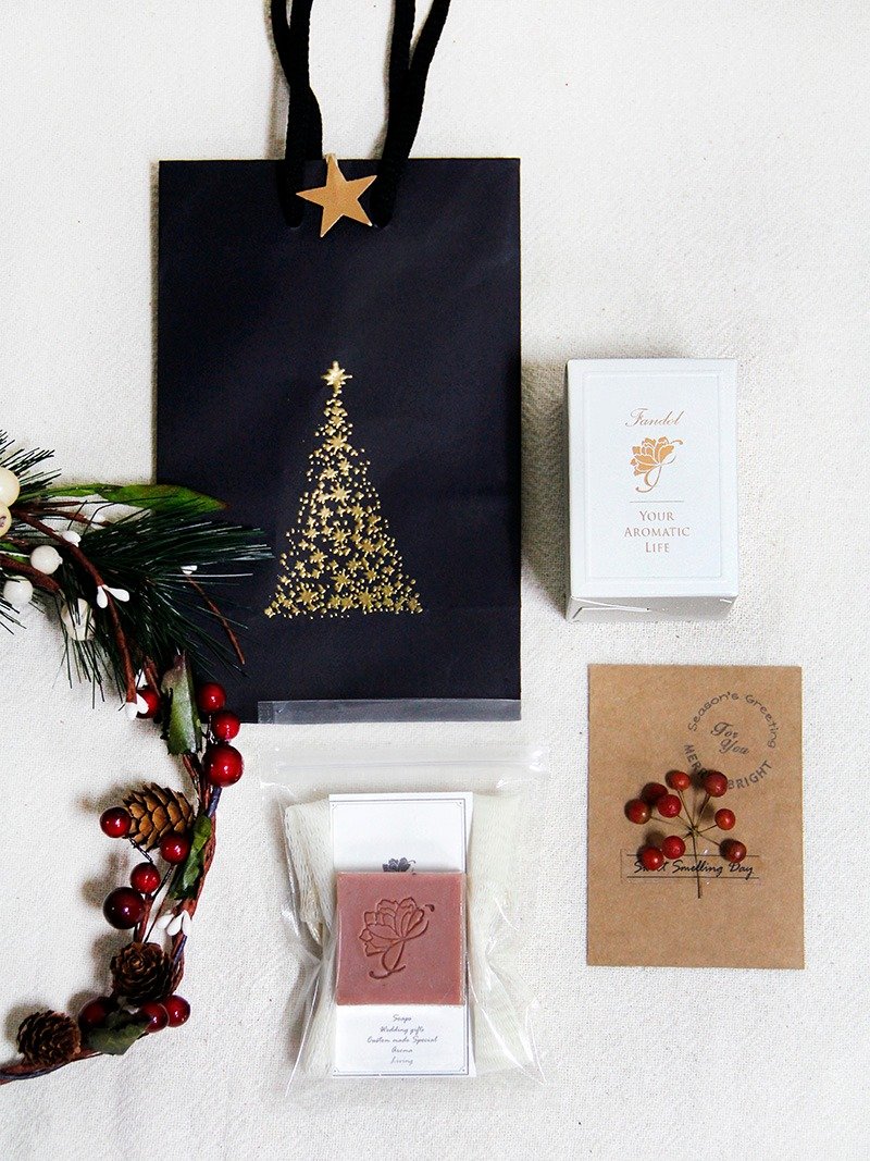 许愿星圣诞礼物袋 圣诞节限定 交换礼物 - 香薰/精油/线香 - 植物．花 红色