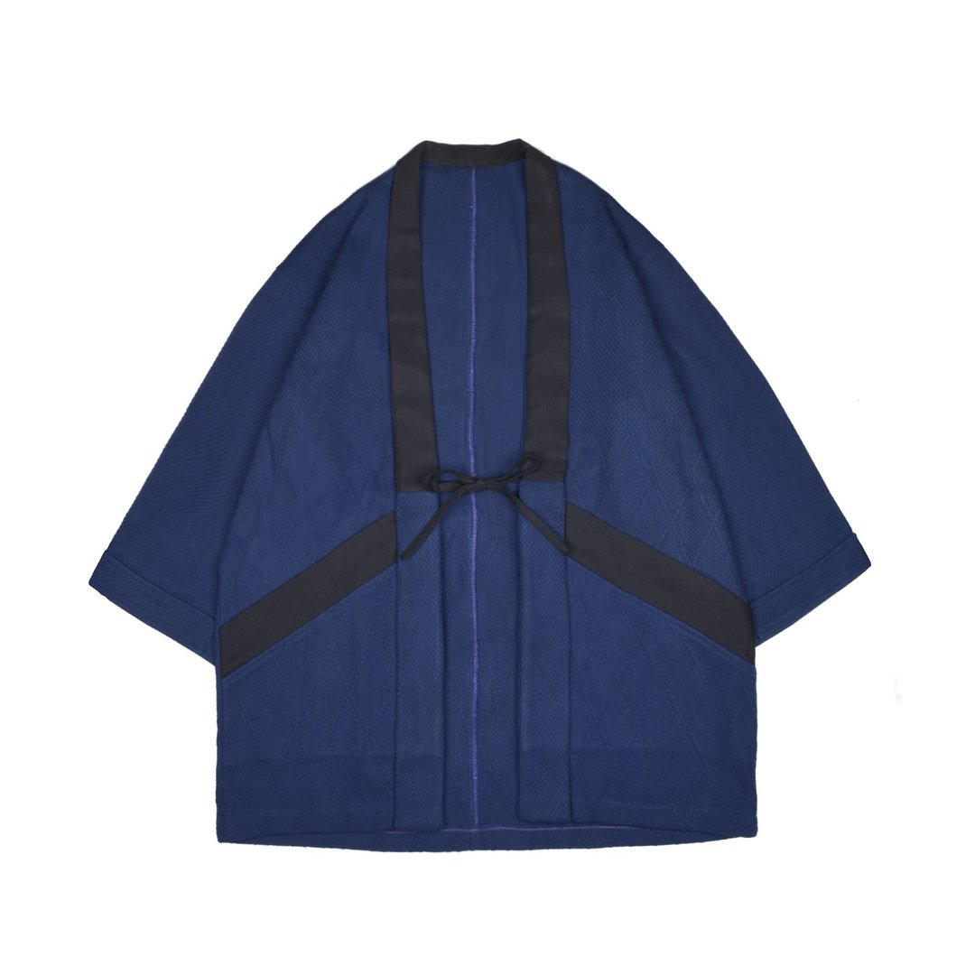 oqLiq - Display in the lost - 蓝染剑道服KIMONO - 男装外套 - 棉 蓝色
