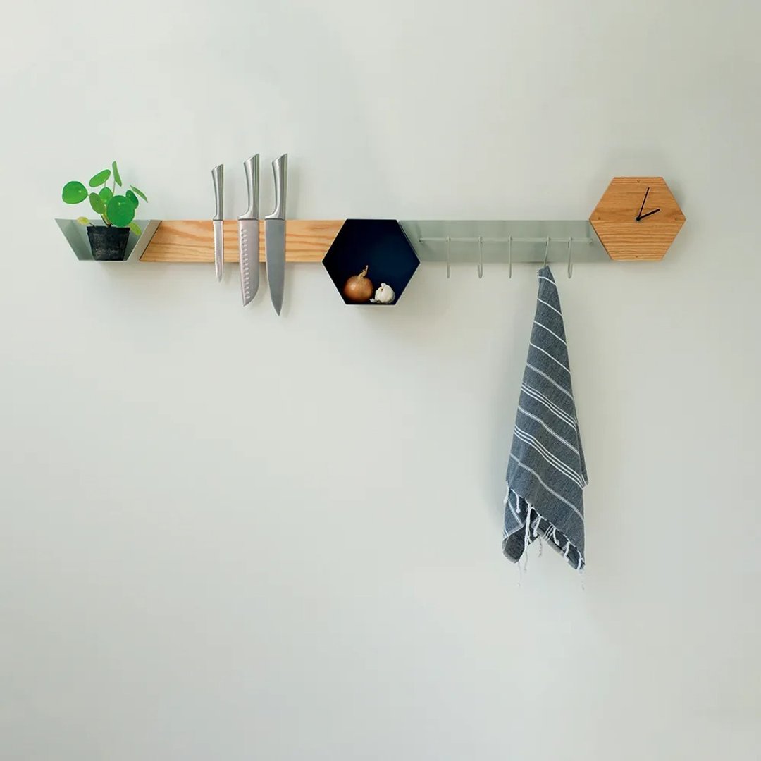 Design Bite Hexagon六角系列多用途套组 基本款 - 置物架/篮子 - 其他金属 