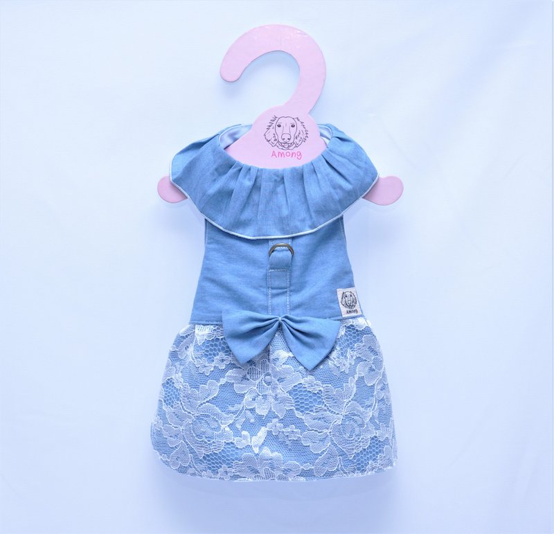 蕾丝牛仔洋装（插扣加强版）/胸背衣 - 衣/帽 - 棉．麻 