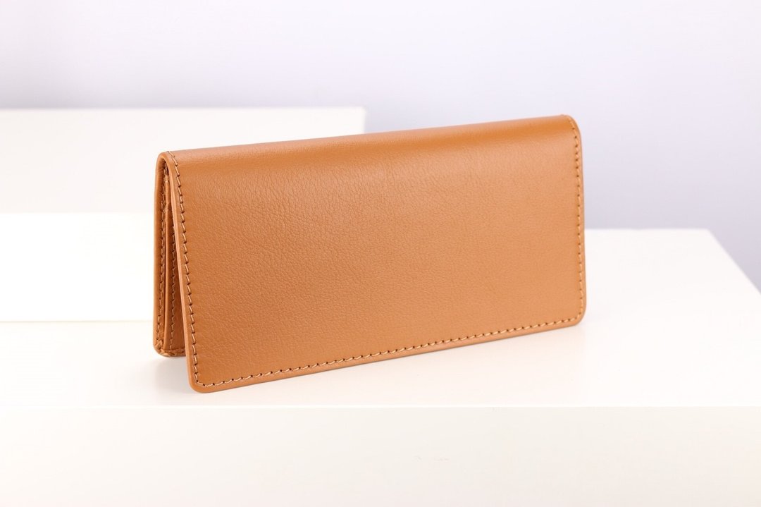 P010 Long Wallet - Caramel - Genuine leather - 皮夹/钱包 - 真皮 咖啡色