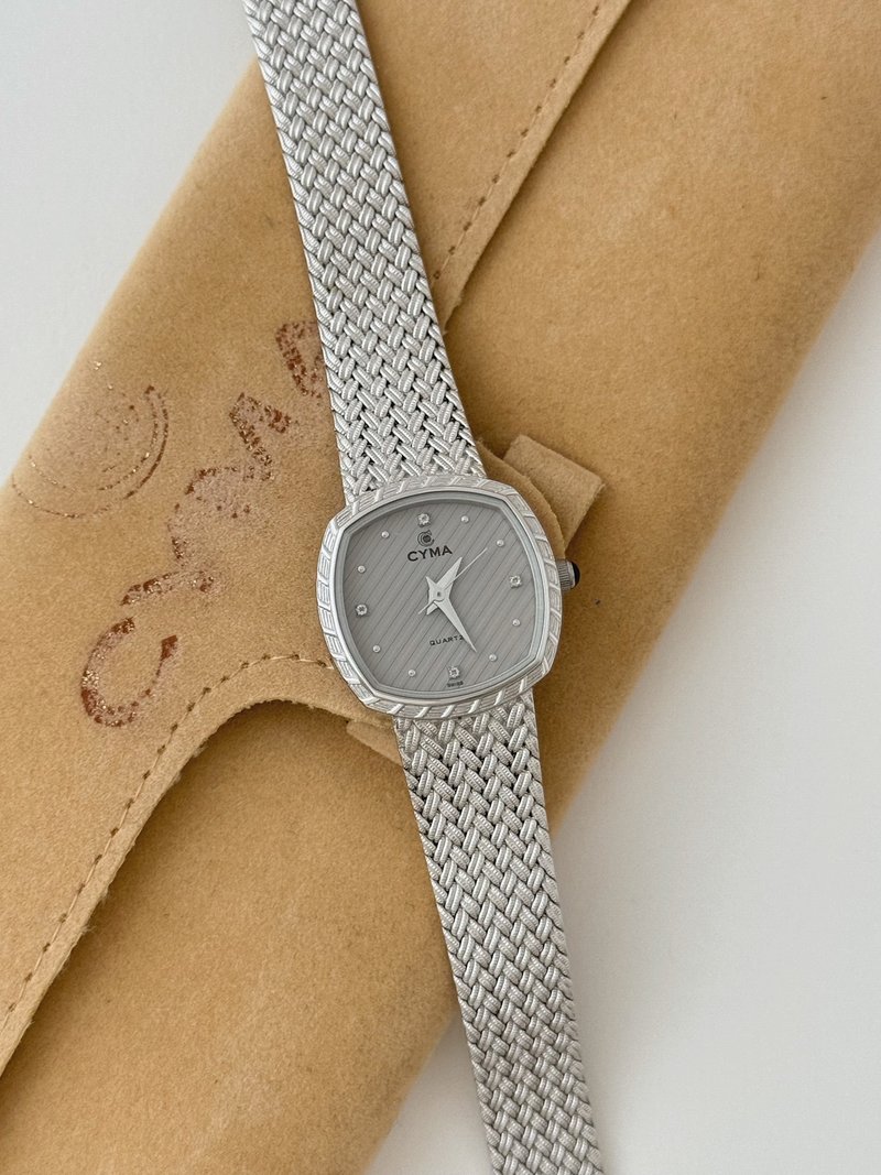 Vintage CYMA 银色手链表 - 女表 - 其他金属 银色