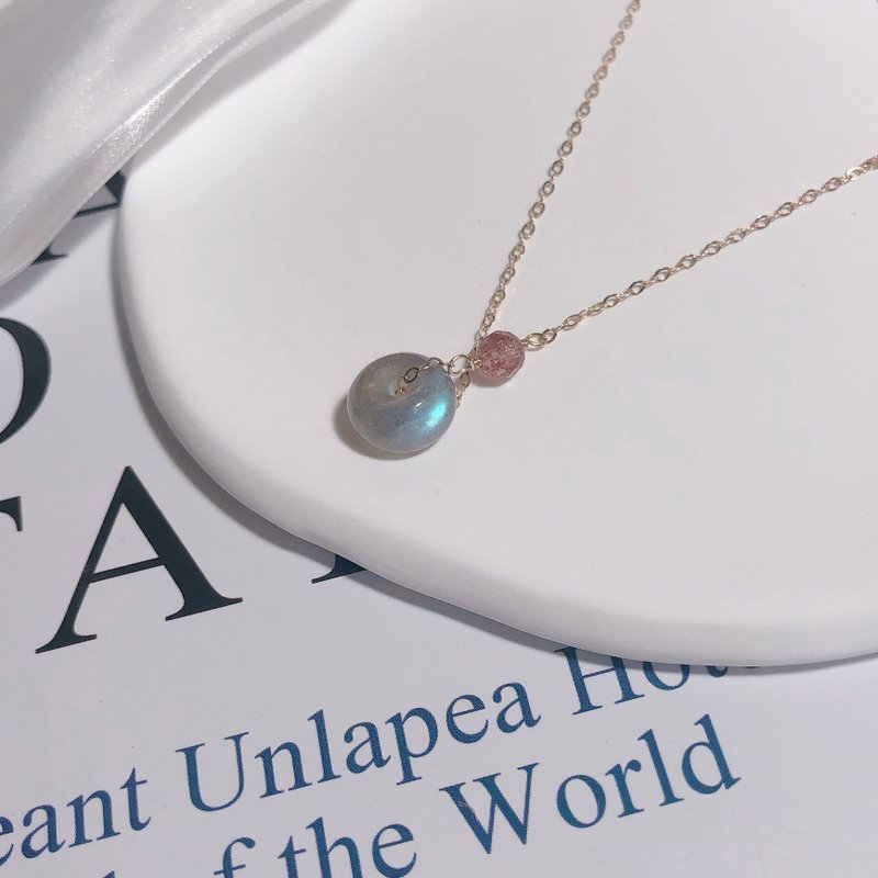 拉长石平安扣 14kgf项链 - 项链 - 半宝石 