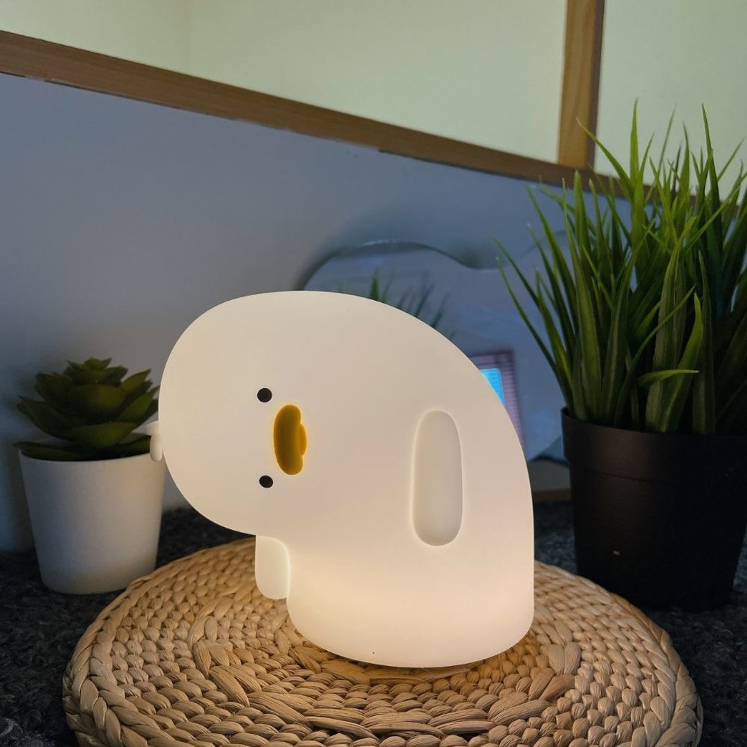 【预购】好奇歪头鸭小夜灯-圣诞交换礼物 - 灯具/灯饰 - 其他材质 白色