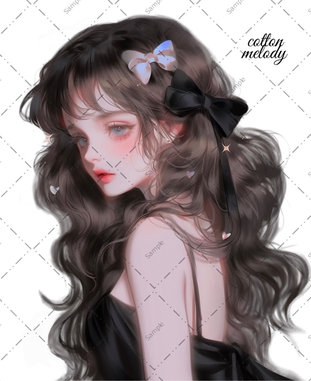 original sticker no.998 人物贴纸 原创贴纸 人物贴纸 女孩贴纸 原创人物贴纸 - 贴纸 - 纸 