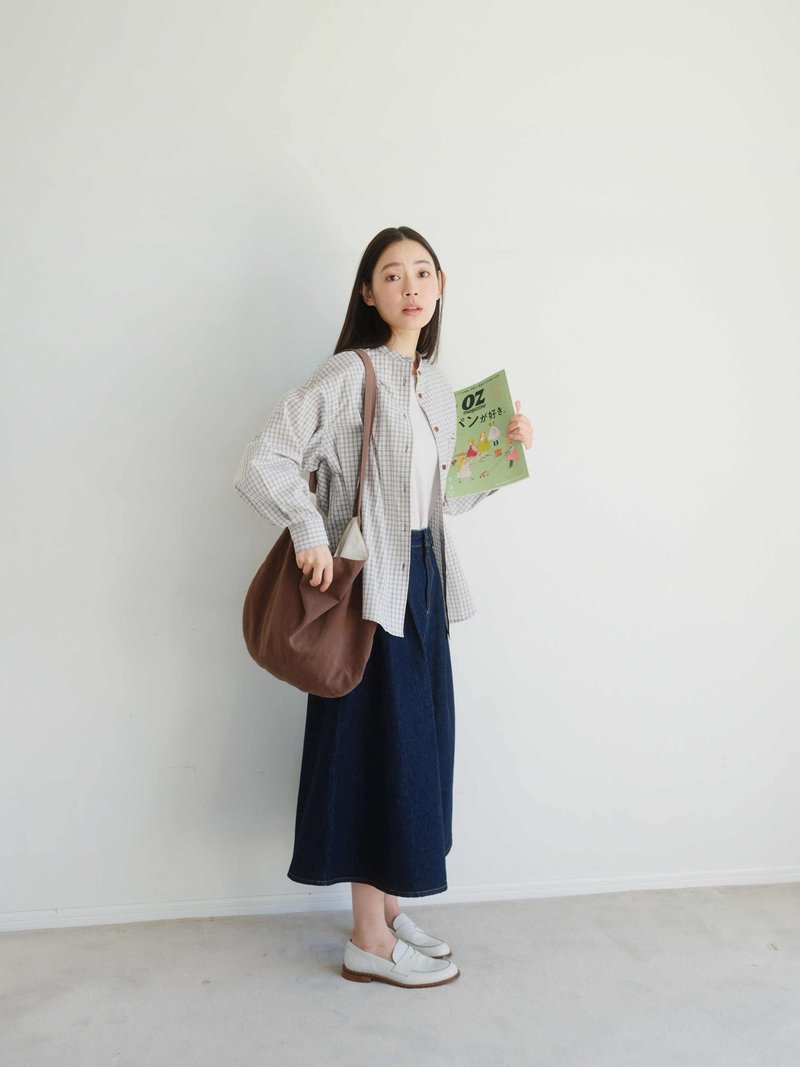 KOOW经典圆立领衬衫 盐系色织水洗棉日系衬衫外套 - 女装衬衫 - 棉．麻 多色