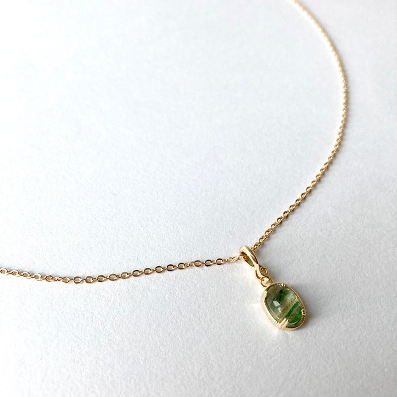 14K包金 经典绿晕染锆石项链 14KGF - 项链 - 其他材质 绿色