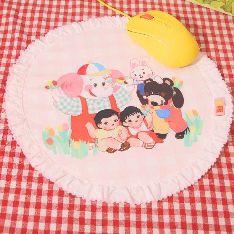 无限宇宙 80s复古昭和 say hi 鼠标垫 印花布艺 - 其他 - 聚酯纤维 粉红色