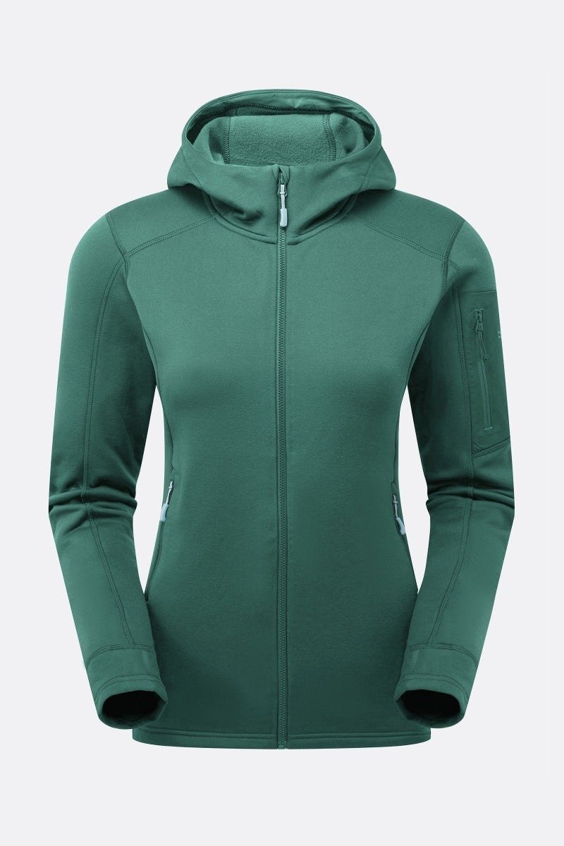 【RAB】Modulus Hoody 女款 尤加利绿 - 女装运动衣 - 聚酯纤维 绿色