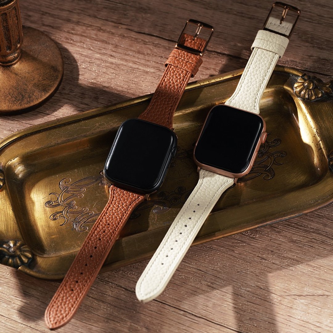 Apple watch - 荔枝纹缩腰皮革表带 - 手机配件 - 真皮 