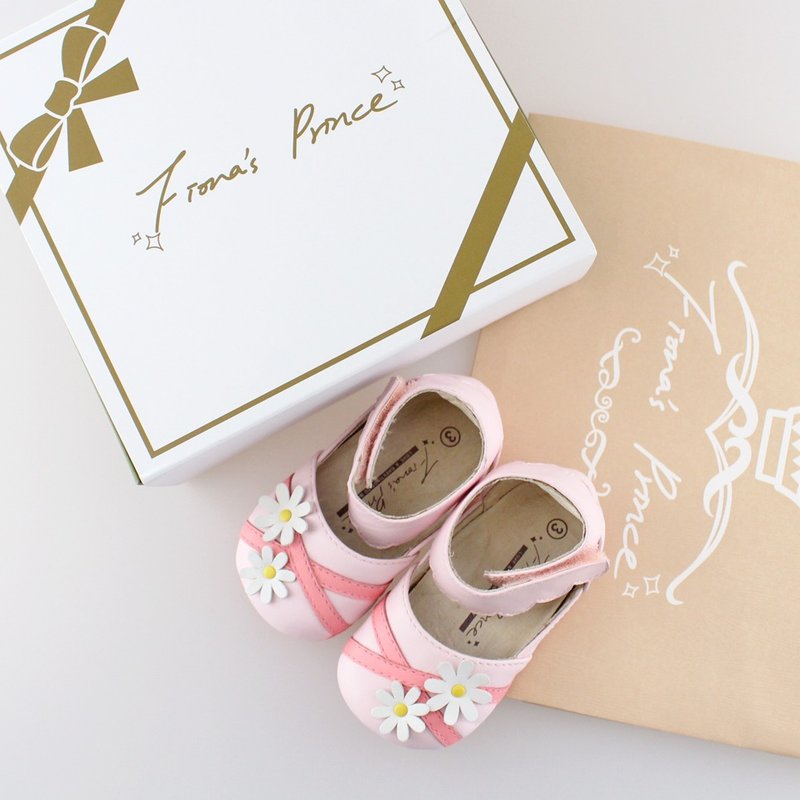 玛格丽特 - 童装鞋 - 真皮 粉红色