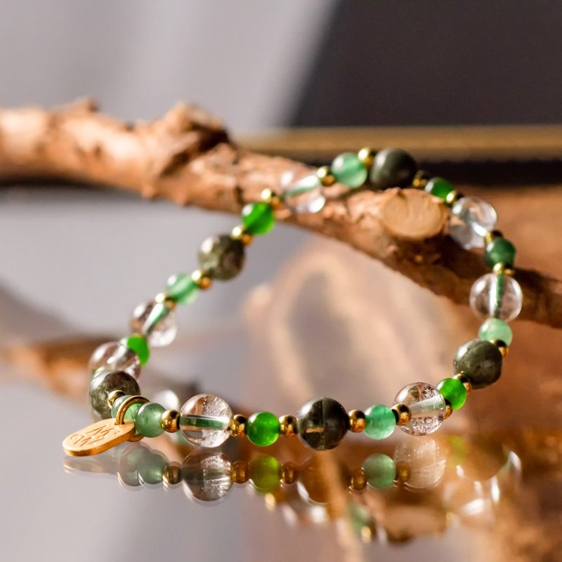 聚宝盆 // C1065绿幽灵手链 - 手链/手环 - 宝石 