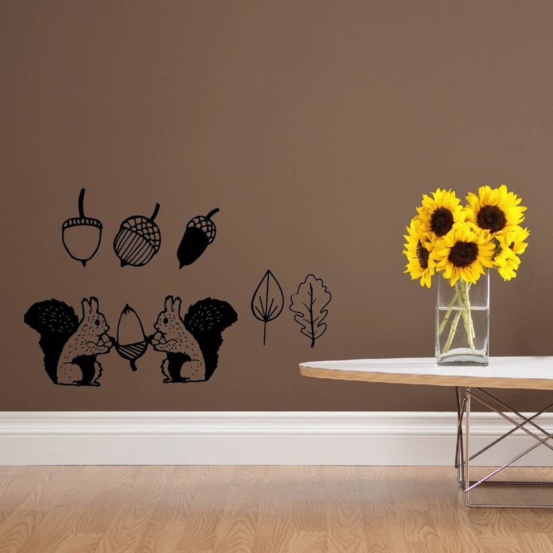 《Smart Design》创意无痕壁贴◆ 松鼠趣8色可选 - 墙贴/壁贴 - 纸 