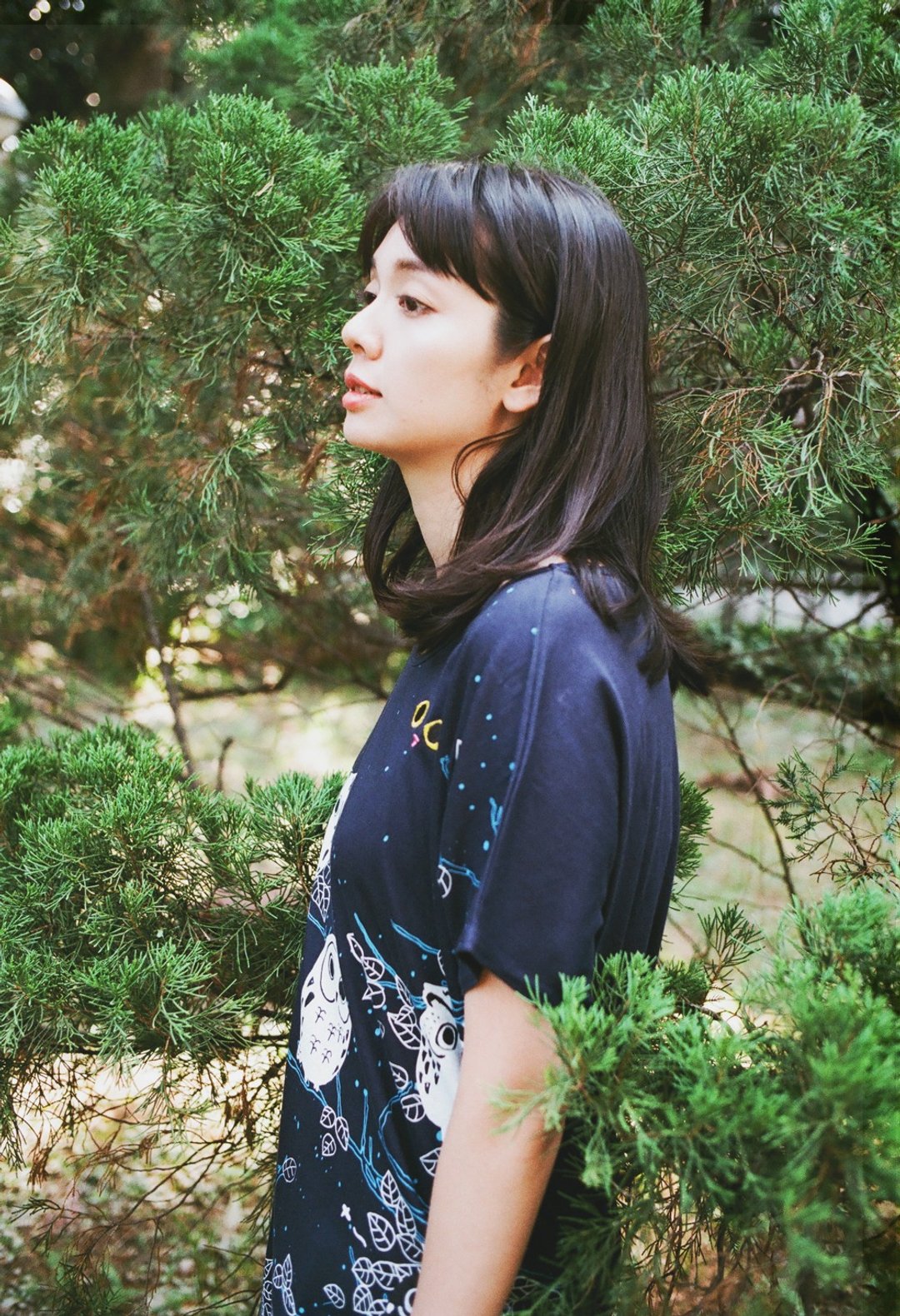 Urb.猫头鹰 口袋洋装 - 洋装/连衣裙 - 棉 蓝色