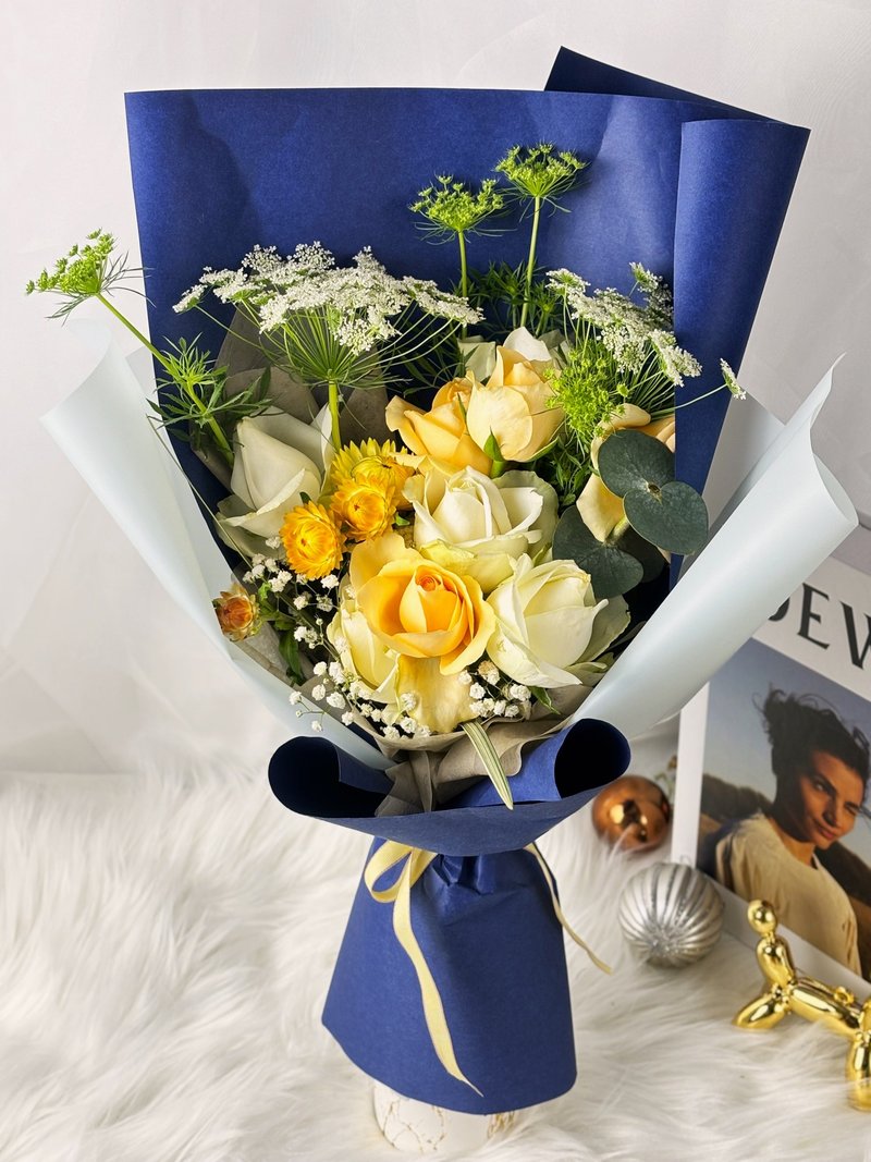 Rose Bouquet-玫瑰花鲜花花束 送礼 - 植栽/盆栽 - 植物．花 蓝色