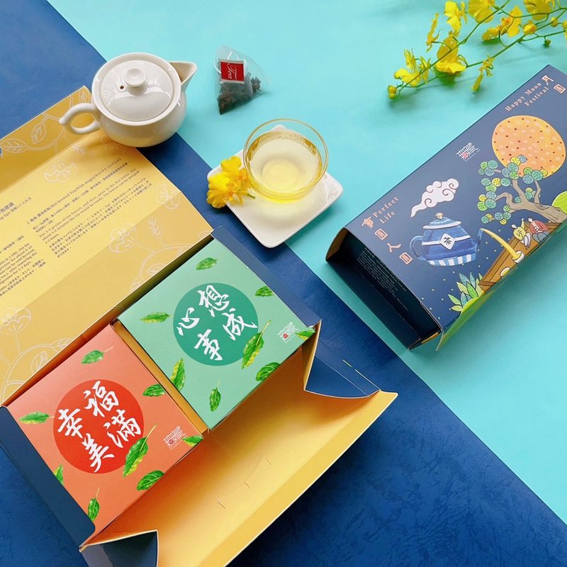 【无藏】中秋公益礼盒 综合茶食礼E2 (1茶包+1茶食)【幸福团圆】 - 零食/点心 - 新鲜食材 多色