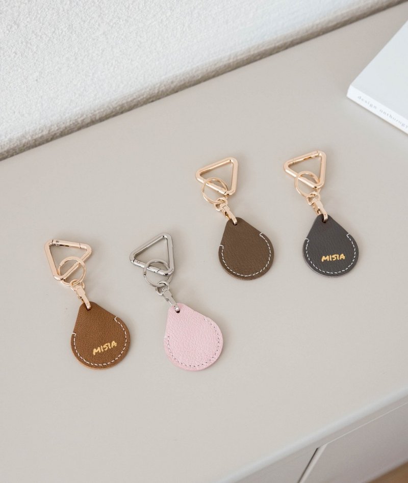 【MISIA】618 皮革水滴磁扣保护套 - 钥匙链/钥匙包 - 真皮 
