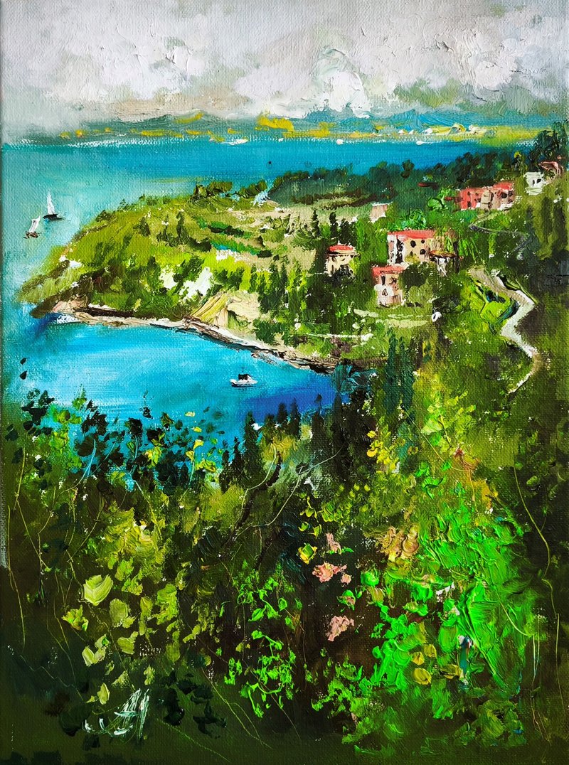 晨海。画布油画原作。海景。 - 墙贴/壁贴 - 其他材质 多色