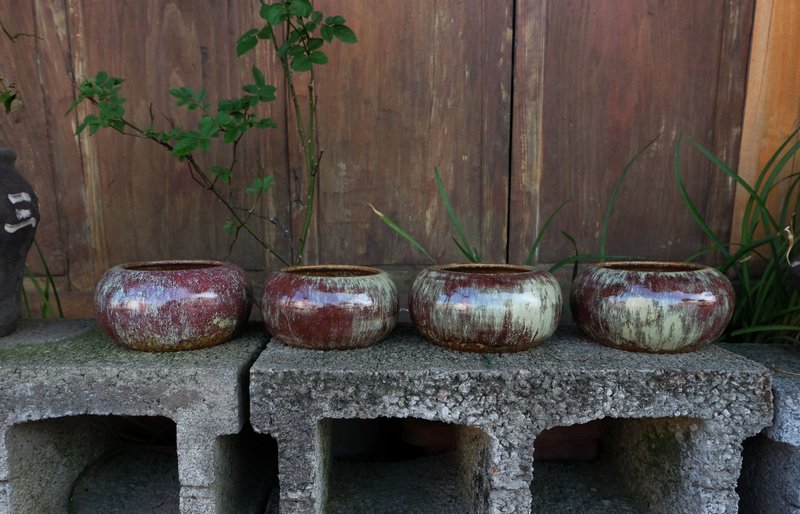 绛紫- 聚宝盆 水盂 - 摆饰 - 陶 