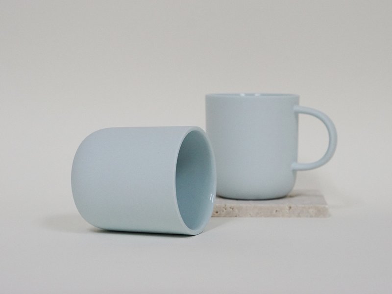 高岭土蜡笔色马克杯系列-Baby Blue婴儿蓝 - 其他杯子 - 瓷 蓝色