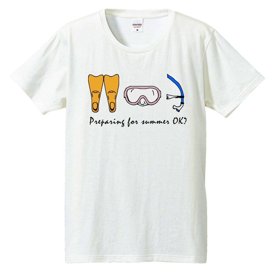 T-shirt / SUMMER - 男装上衣/T 恤 - 棉 白色