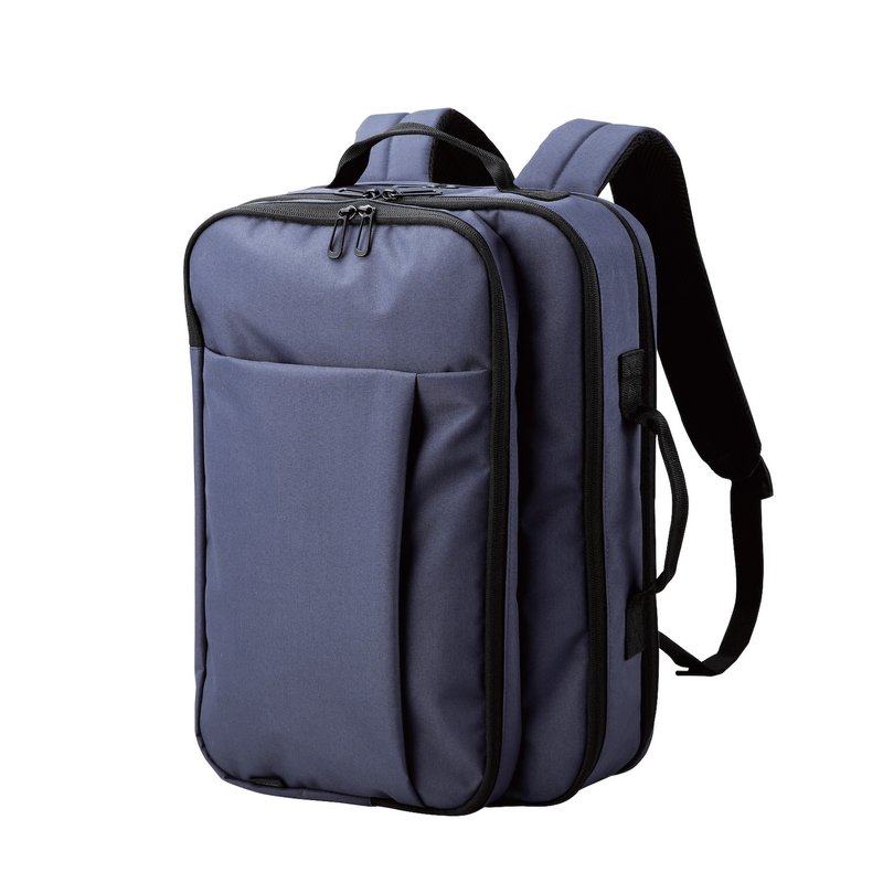ELECOM 大容量两用公事背包 蓝 - 公文包/医生包 - 聚酯纤维 蓝色