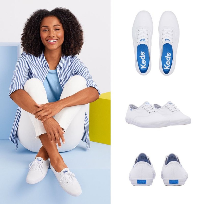 KEDS CHAMPION 品牌经典冠军帆布鞋 9191W110002 (WF34000) - 女款休闲鞋 - 其他材质 