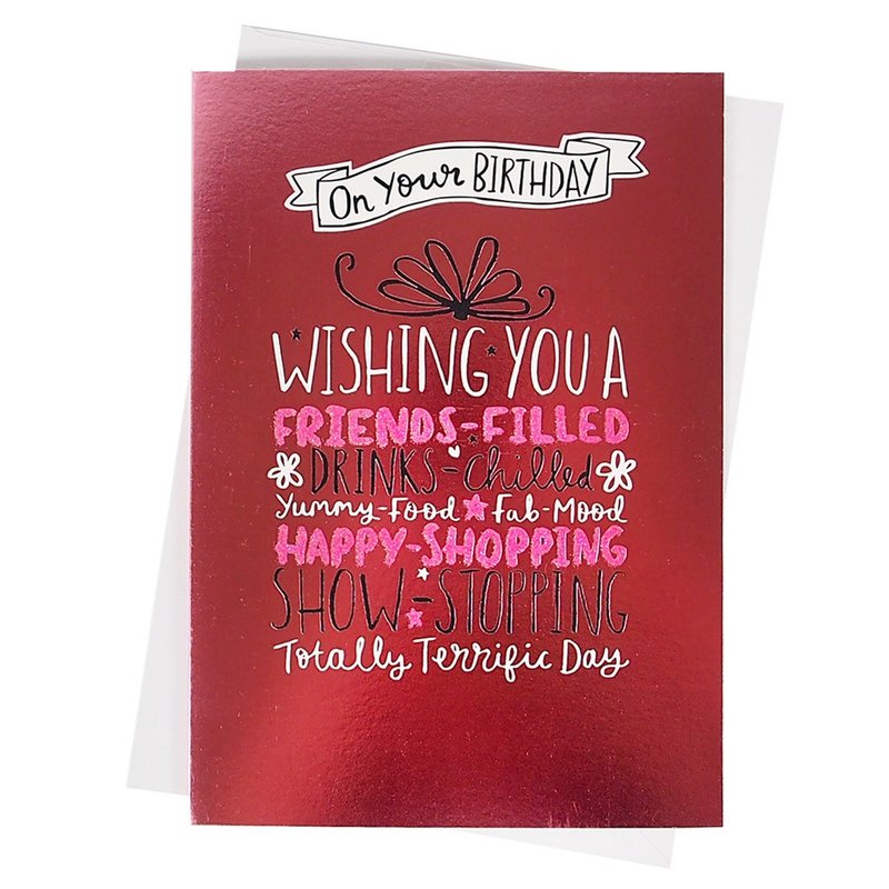 成为万众瞩目的焦点【Hallmark-卡片 生日祝福】 - 卡片/明信片 - 纸 红色